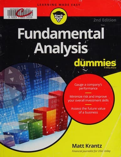 Tapa de Fundamental analysis for dummies