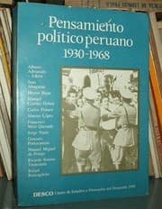 Tapa de Pensamiento político peruano, 1930-1968