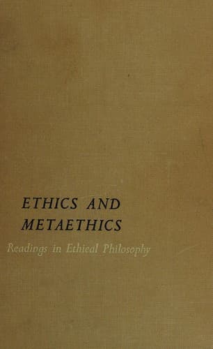 Tapa de Ethics and metaethics