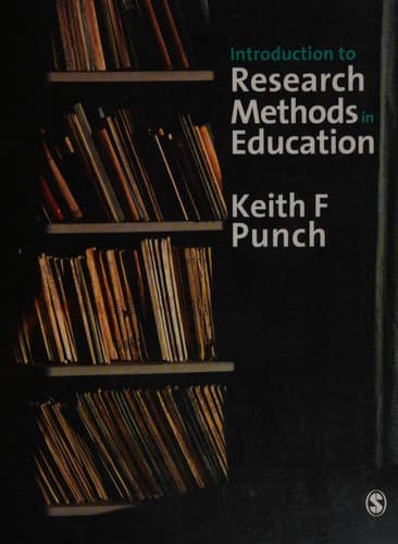 Tapa de Introduction to research methods in education