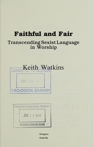 Tapa de Faithful and fair