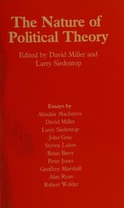 Tapa de The nature of political theory