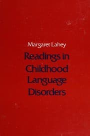Tapa de Readings in childhood language disorders