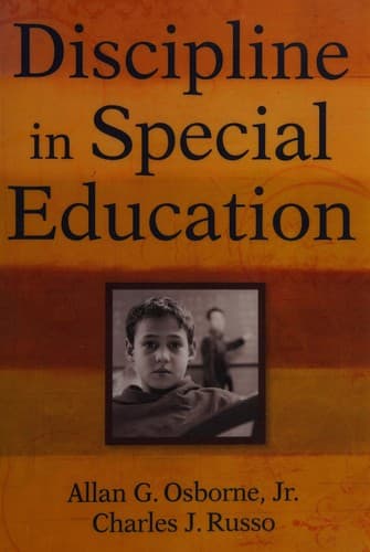 Tapa de Discipline in special education