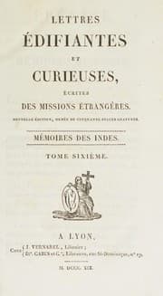 Tapa de Lettres édifiantes et curieuses, écrites des missions étrangères