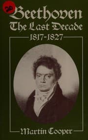 Tapa de Beethoven, the last decade, 1817-1827