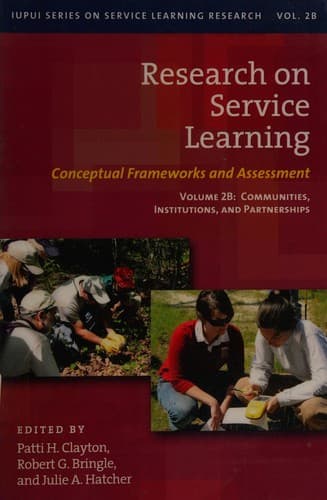 Tapa de Research on service learning