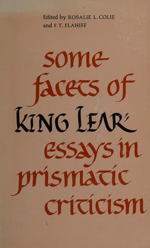 Tapa de Some facets of King Lear