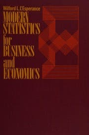 Tapa de Modern statistics for business and economics