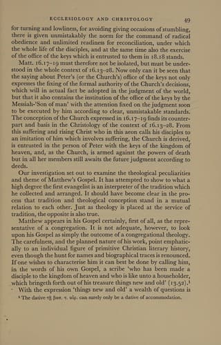 Tapa de Tradition and interpretation in Matthew