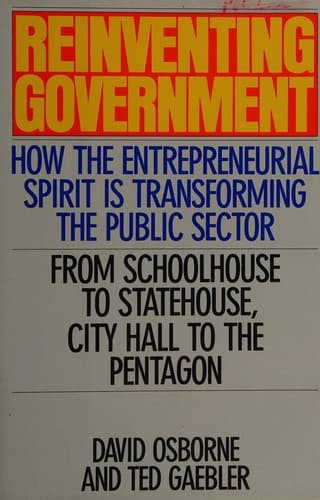 Tapa de Reinventing government