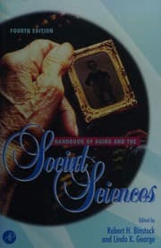 Tapa de Handbook of aging and the social sciences