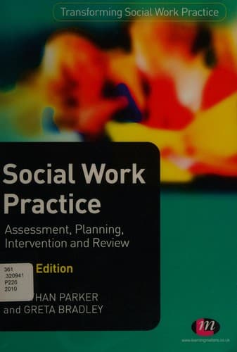 Tapa de Social work practice