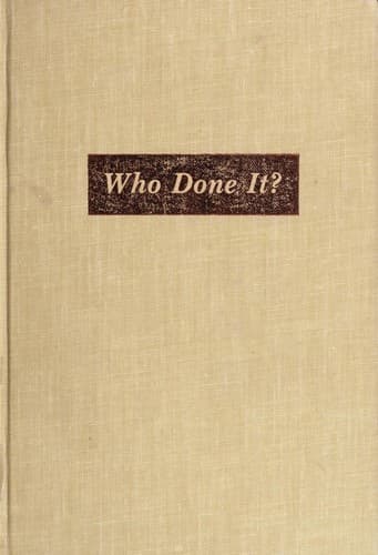 Tapa de Who done it?