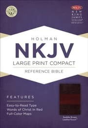 Tapa de NKJV Large Print Compact Reference Bible (Holman)