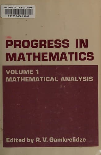 Tapa de Mathematical analysis