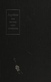 Tapa de Aquinas on Being and Essence