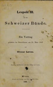 Tapa de Leopold III. und die Schweizer Bünde