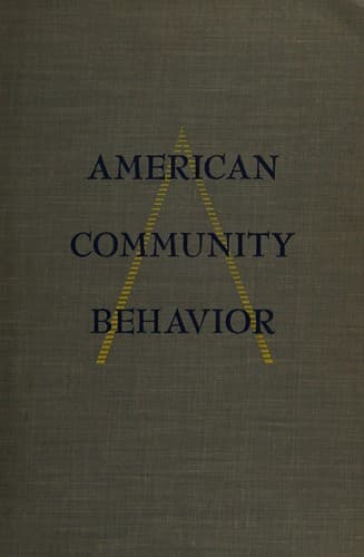 Tapa de American community behavior