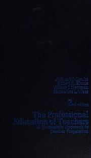 Tapa de The Professional education of teachers