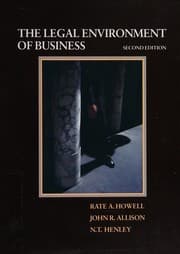 Tapa de The legal environment of business