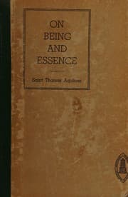 Tapa de On being and essence