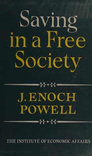 Tapa de Saving in a free society
