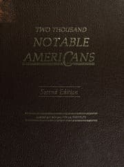 Tapa de Two Thousand Notable Americans