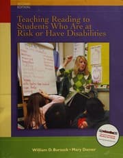 Tapa de Teaching reading to students who are at risk or have disabilities