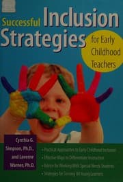 Tapa de Successful inclusion strategies for early childhood teachers
