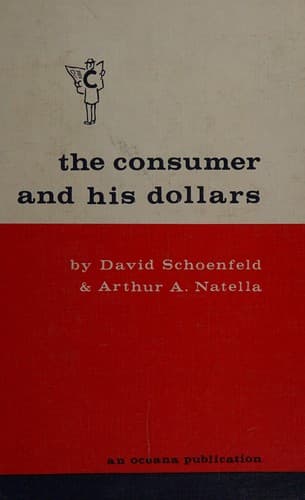 Tapa de The consumer and his dollars