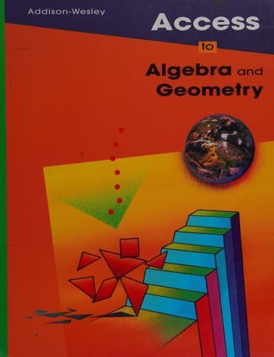 Tapa de Access to Algebra & Geometry