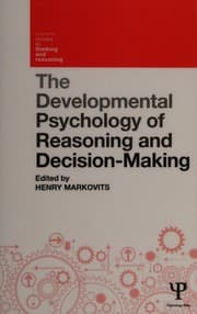 Tapa de The developmental psychology of reasoning and decision-making