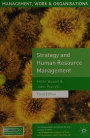 Tapa de Strategy and human resource management