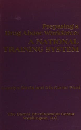 Tapa de Preparing a drug abuse workforce