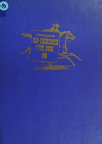 Tapa de Phillips' old fashioned type book