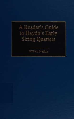 Tapa de A reader's guide to Haydn's early string quartets
