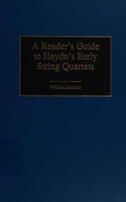 Tapa de A reader's guide to Haydn's early string quartets