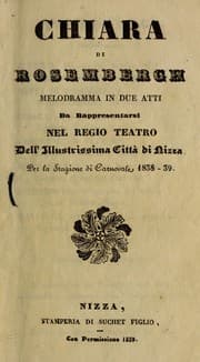 Tapa de Chiara di Rosembergh
