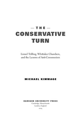 Tapa de The conservative turn