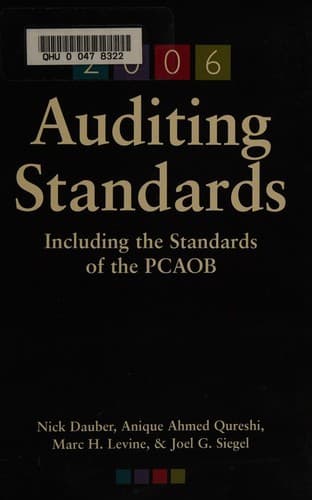 Tapa de 2006 auditing standards