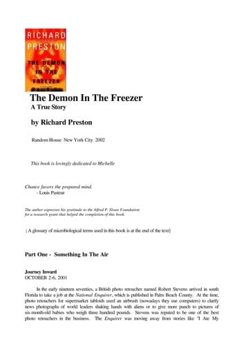Tapa de The demon in the freezer