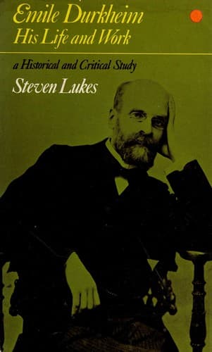 Tapa de Émile Durkheim