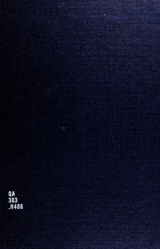Tapa de Infinitesimal calculus