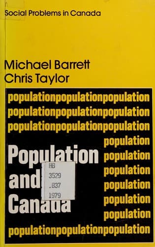 Tapa de Population and Canada