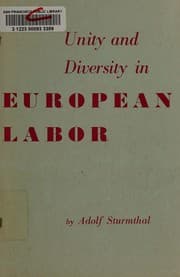Tapa de Unity and diversity in European labor