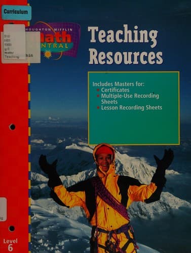 Tapa de Houghton Mifflin math central
