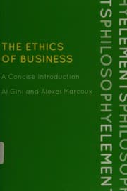 Tapa de The ethics of business