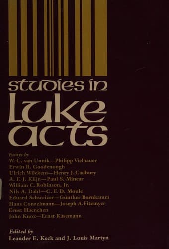 Tapa de Studies in Luke-Acts
