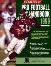 Tapa de Stats 1999 Pro Football Handbook (STATS Pro Football Handbook)